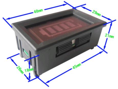 วัดแบต12v สวยๆ มีระดับขีด ใช้กับแบตตะกั่วกรด